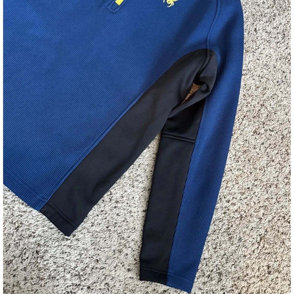 Spyder Men's XL Blue 1/4 Zip Performance Pullover Ski Thermal MidLayer‎